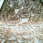 Customized Pattern Laser Cut Panel Metal PVDF Perforated Laser Wall Panel for sale