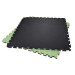 Green Black  40*40inch Gym Foam Mat Exercise Floor Squares 2 Layers for sale