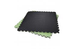 China Green Black  40*40inch Gym Foam Mat Exercise Floor Squares 2 Layers supplier