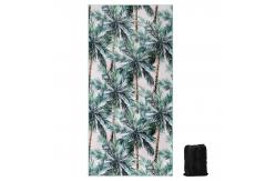 China Waffle Microfiber Both Sides Custom Print Beach Towel With Customized Packging supplier