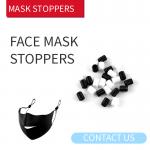 Flat Plastic Cord Stopper For Face Mask , Spring Loaded Cord Lock 9mm Size for sale