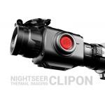 Waterproof 50mm Lens Thermal Clip On , Intelligent Coloration Thermal Imaging Scope for sale