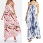 Customized Tye Dye Polyester Dress Fabrics 150cm Woven Print Fabric