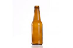 China Customized Shape 200Ml 250Ml 300Ml Party Bottle  Glass Beer Bottle With Aluminum Lid supplier