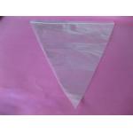 Plastic Pizza Saver Bag Triangle Shape Bag , Plain / Clear Grip Seal Bag for sale