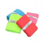 Polyester and polyamide Microfiber Sports Towel With Mesh Bag Custom Logo for sale