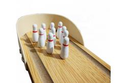 China Kingda 350g Wood Tabletop Bowling Set Indoor family sports CE approval supplier