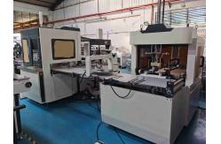 China Fully Automatic Jewelry  Perfume Hat Rigid Box Making Machine With Visual Positioning supplier
