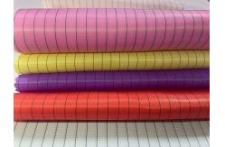 China 130GSM Anti Static ESD Polyester 5mm Stripe Polyester Carbon ESD Fabric supplier