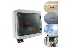China 15A Solar PV Combiner Box Circuit Breaker 2 Strings Plastic 550VDC Solar Panel supplier
