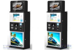 China Smart Card Reader PMS System Ticket Dispenser Kiosk Thermal Printer Kiosk supplier