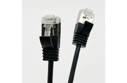 China 0.5m - 20m Black RJ45 Ethernet Cable Round Cat7 Patch Cable Customized supplier