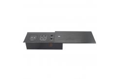China Office Furniture Aluminum Sliding Extension Table Power Socket Outlet supplier