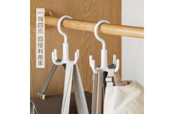 China Plastic 360 Degree Rotating Closet Hook Hanger For Scarves Belts Ties supplier