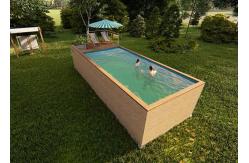 China Topshaw Low Cost Customize 20ft 40ft Modern Backyard Swimming Pool for Sale supplier