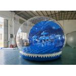 4m Diameter Outdoor Christmas Photo Booth Inflatable Snow Globe For Kids And Adults for sale