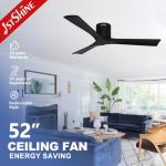 High Speed Wooden Blade Remote Control Ceiling Fan for Home Hotel and Office Function for sale