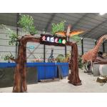 Customized Most Realistic Dinosaur For Park Entrance Door Gate for sale