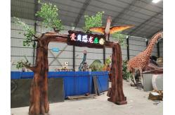 China Customized Most Realistic Dinosaur For Park Entrance Door Gate supplier