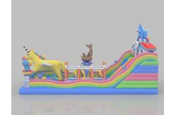China Inflatable PVC Bouncy Castle Park Children'S Small Indoor Bouncy Castle Slide supplier