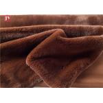Jacquard Plush Faux Fur Fabric Faux Rabbit Fur For Garment Mixed Color for sale