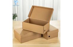 China Recyclable Biodegradable Corrugated Cardboard Boxes Shoe Packaging supplier
