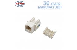 China 90 Degree Network RJ45 Keystone Jack Cat5e UTP 8P8C With Gold Plating supplier