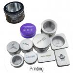 Empty Custom 10g Silvery Metal Cosmetic Jar Sliding Tin Solid Perfume Tin Container for sale