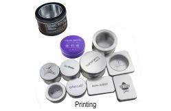 China Empty Custom 10g Silvery Metal Cosmetic Jar Sliding Tin Solid Perfume Tin Container supplier