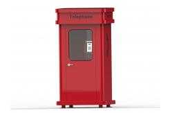 China 40DB Vandal Proof Soundproof Telephone Booth For A Noisy Environment supplier