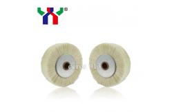 China Offset SM102 Printing Machine Spare Parts White Hard Bristle Brush Wheel supplier