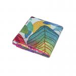 Sandless Suede Microfiber Beach Towel Waffle Weave Drying Towel With Ziper