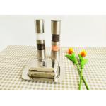 Dual Salt And Pepper Grinder Stainless Steel Pepper Mills for sale