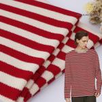 Yarn Dyed Cotton Pique Fabric Wear Resisting 320g Stripe Combing Material for sale