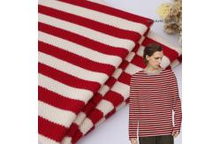 China Yarn Dyed Cotton Pique Fabric Wear Resisting 320g Stripe Combing Material supplier