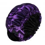 SGS Satin Sleep Bonnet , 32cm Large Satin Bonnet For Natural Hair Bilayer for sale
