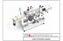 China Lube Oil Bottle Labeling Machine Front Back Two Sides supplier