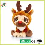 12 inch Musical Plush Toys , OEM Singing Christmas Dog Colorful for sale