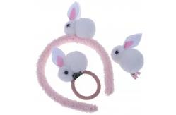 China OEM Rabbit Plush Headband Chiliren'S Hair Rope Headdress Soft Toy Accessories supplier