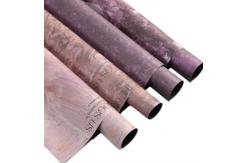 China Plum Purple Sauce Marble Pattern Flower Packaging Paper supplier