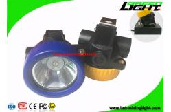 China Yellow / Blue Bezel LED Mining Cap Lamp 4000 Lux With Over - Discharging Protection supplier