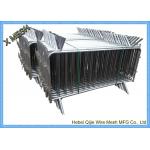 Crowd Control Barrier Mesh Fencing Steel Pipe Light Silver For Sporting Events for sale