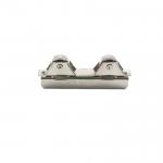 Iron Shell Push Pull Wheel Sliding Glass Cabinet Rollers Low Noise Operation