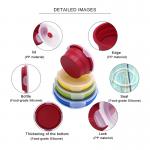 OEM Microwavable Collapsible Silicone Bento Box With Airtight Lid