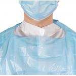 Medical Disposable CPE Isolation CPE Gown With Apron Style Neck And Thumb Cuffs