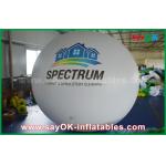 Giant 2m DIA PVC White Inflatable Helium Balloon for Outdoor Advertising for sale
