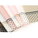 Hansu Paper Wave Dot Border Rose Bouquet Wrapping Paper Translucent Waterproof