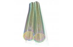 China Rainbow Single Loop Electroplated Metal Spiral Coils For Bookbinding supplier