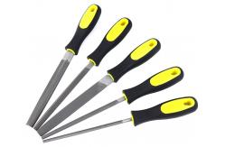 China 6PCS Round Carbon Steel File Set with Plastic Carrying Case and Customization Round supplier
