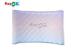 China Inflatable Party Decorations Curve LED 210D Inflatable Photo Booth supplier